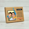 Gift Personalized Photo Frame with Message for Dad