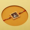 Gift Personalized Photo Rakhi with Jali Design in Gift Box