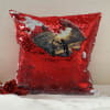 Gift Personalized Photo Sequin Cushion
