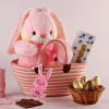 Personalized Pink Bunny Easter Basket Online