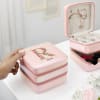 Gift Personalized Pink Double-Decker Jewellery Organizer