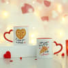 Personalized Pizza Love Ceramic Mug (Set of 2) Online