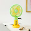 Personalized Portable Hand Fan - Green And Yellow Online