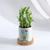 Buy Personalized Positivity Planter With Bamboo Plant