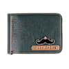 Gift Personalized PU Leather Money Clipper And Keychain Combo