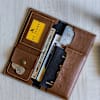 Gift Personalized PU Leather Travel Folder And Luggage Tag Combo