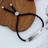 Buy Personalized Rectangle Bracelet - Silver Grey