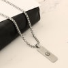 Personalized Rectangle Pendant - Silver Grey Online