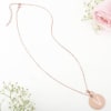 Buy Personalized Rose Gold Pendant And Cuff Bracelet With Masqa Chocolates