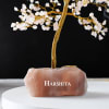 Gift Personalized Rose Quartz Gemstone Tree For Peace - 500 Chips