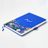 Buy Personalized Royal Blue Floral Notebook