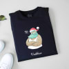 Gift Personalized Santa T-shirt For Men - Black