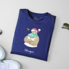 Gift Personalized Santa T-shirt For Men - Navy Blue