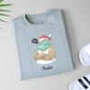 Gift Personalized Santa T-shirt For Men - Sage Green