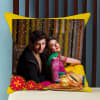 Personalized Satin Cushion for Karwa Chauth Online