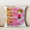 Buy Personalized Satin Cushion for Sister