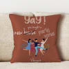 Buy Personalized Satin Pillow for Housewarming