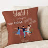Shop Personalized Satin Pillow for Housewarming