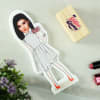 Buy Personalized Selfie Queen Caricature with Wooden Stand
