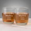 Personalized Set of 2 Classy Whiskey Glasses Online