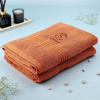 Buy Personalized Set of 2 Terracotta Bath Towels