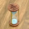 Personalized Sheesham Wood And Brass Hourglass Timer Table Sand Clock Online