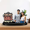 Personalized Sibling Goals Rakhi Caricature Online