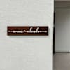 Buy Personalized Sleek 3D Nameplate - Dark Walnut