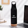 Buy Personalized Sleek Black Metal Water Bottle