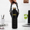 Personalized Sleek Matte Black Bottle Online