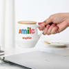 Buy Personalized Smile Ceramic Mug With Bamboo Lid