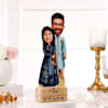 Personalized Soulmates Caricature On Wooden Base Online