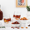 Personalized Spin And Sip Whiskey Glasses Set of 2 Online