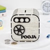 Gift Personalized Square Wooden Piggy Bank