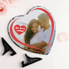 Buy Personalized Stone Heart And Metal Candles Valentine's Day Combo