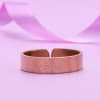 Gift Personalized Stylish Rose Gold Adjustable Women's Ring
