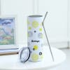 Gift Personalized Summer Sizzle Stainless Steel Tumbler With Straw