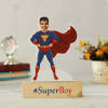 Personalized  Superboy Caricature with Wooden Stand Online