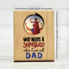 Shop Personalized Superhero Dad Photo Frame in Wood