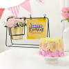 Personalized Swinging Metal Planter Birthday Combo Online