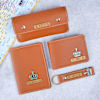 Personalized Tan Brown Travel Essentials Online