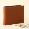 Gift Personalized Tan Leather Wallet For Men