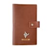 Gift Personalized Tan Travel Wallet And Luggage Tag Combo