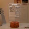 Gift Personalized Task Master LED Lamp With Wooden Base