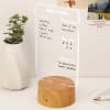 Buy Personalized Task Master LED Lamp With Wooden Base