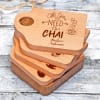 Buy Personalized Tea Lover Wooden Coasters with Coaster Holder - Set of 4