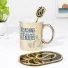 Personalized Teaching Future Leaders Golden Mug And Coaster Combo Online