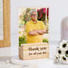 Gift Personalized Thank You Dad Wooden Base Frame
