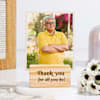 Personalized Thank You Dad Wooden Base Frame Online