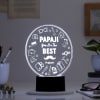 Gift Personalized The Best Papa Ji LED Lamp